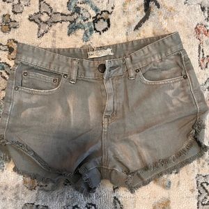 Free People Acid Wash Shorts